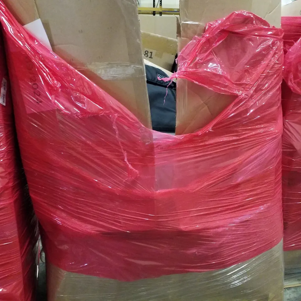 PALLET OF ASSORTED PRODUCTS INCLUDING POP UP DOG CRATE, WINDOW REGULATOR, WEED EXTRACTOR, WALL MIRROR