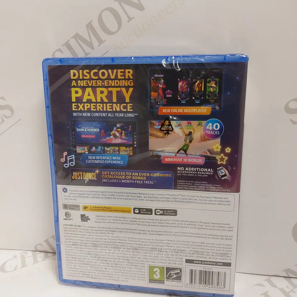 SEALED JUST DANCE 2023 EDITION FOR PS5 PEGI 3 