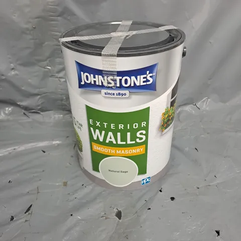 JOHNSTONES EXTERIOR WALLS SMOOTH MASONRY IN NATURAL SAGE 5L - COLLECTION ONLY