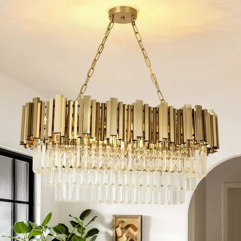 BOXED 8-LIGHT UNIQUE/STATEMENT CHANDELIER