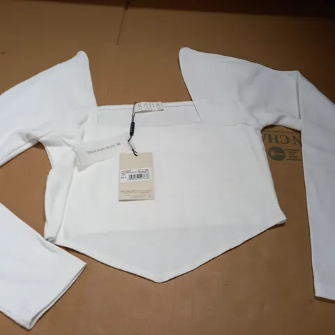 KAIIA HANKEY CROP WHITE TOP - 14