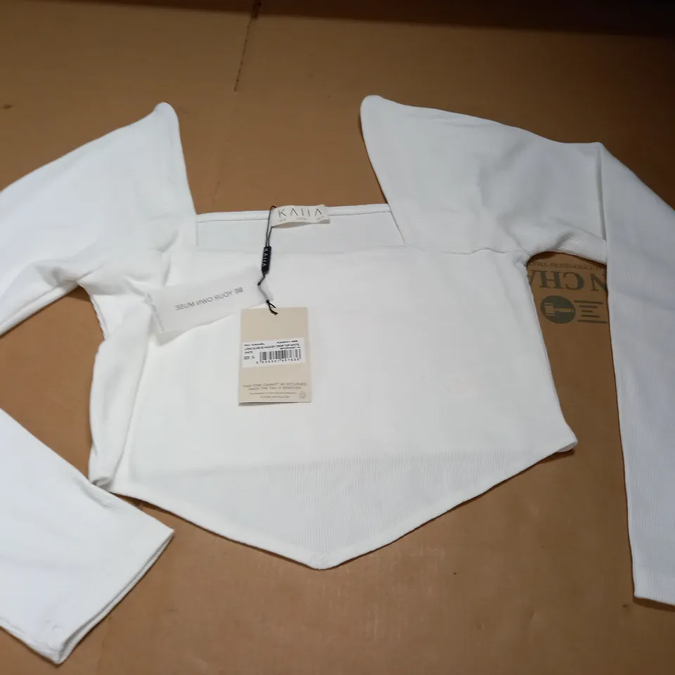 KAIIA HANKEY CROP WHITE TOP - 14