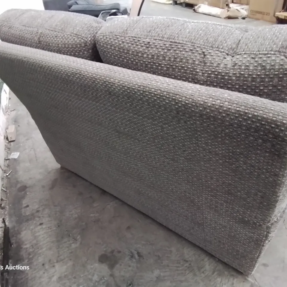 QUALITY BRITISH DESIGNER & MANUFACTURED G PLAN SEATTLE TWO SEATER SOFA HOPSACK GREY FABRIC