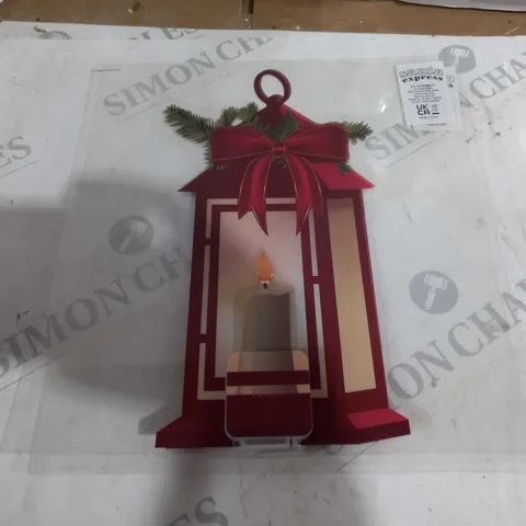 OUTLET SANTA EXPRESS SET OF TWO WINDOW DECORATION LANTERNS