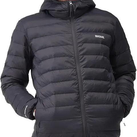 BRAND NEW REGATTA HOODED MARIZION MENS JACKET IN ASH(REDOCHR) - UK MEDIUM
