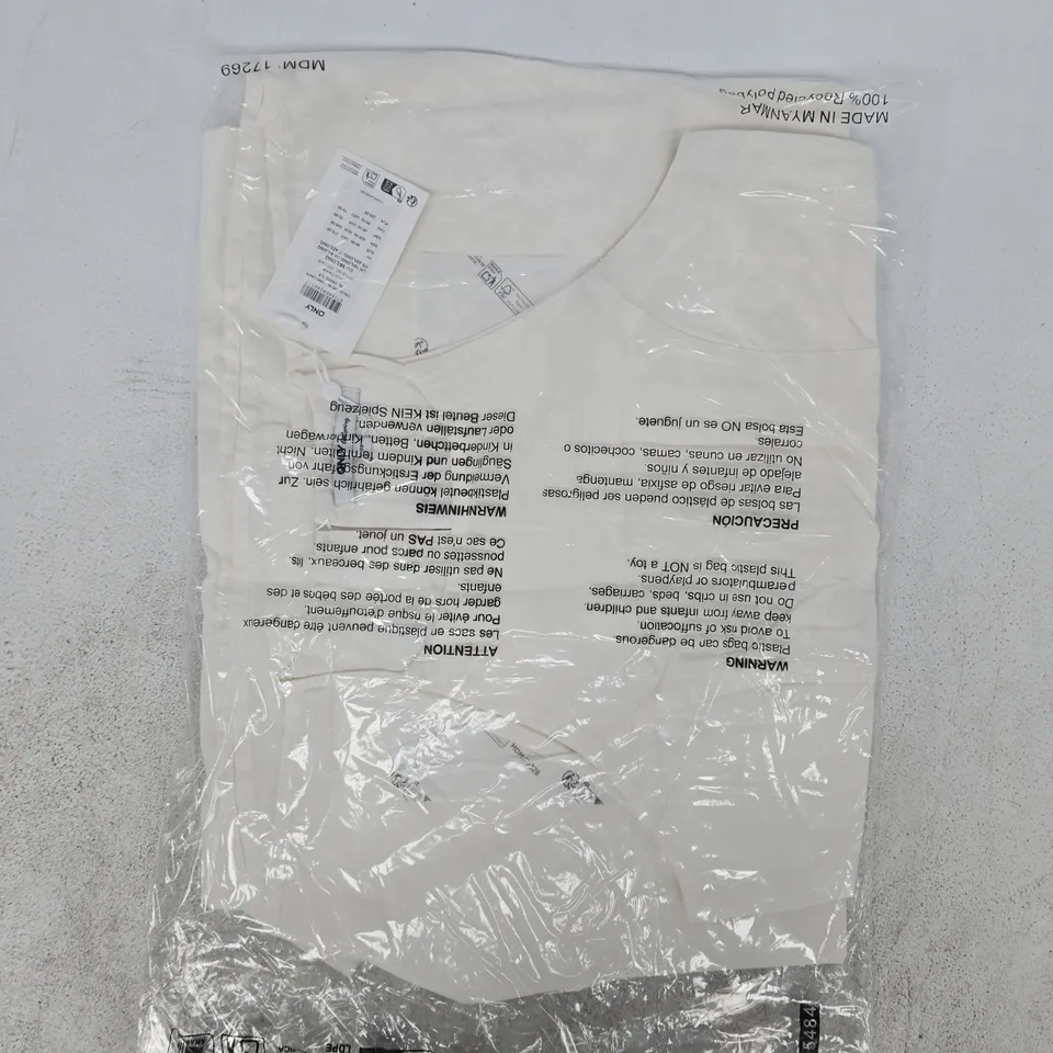 BAGGED ONLY LONG LINEN DRESS IN WHITE SIZE UK 10 LONG