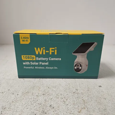 BOXED WIβFI 1080P BATTERY CAMERA WITH SOLAR PANEL