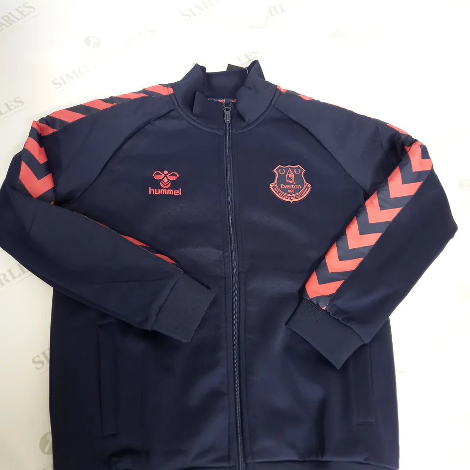 EVERTON FC ZIPPED TRAINING TOP SIZE XL - KIDS