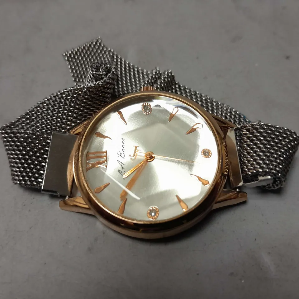 LADIES LA BANUS WATCH – CHAIN LINK METAL STRAP – MAGNETIC CLASP