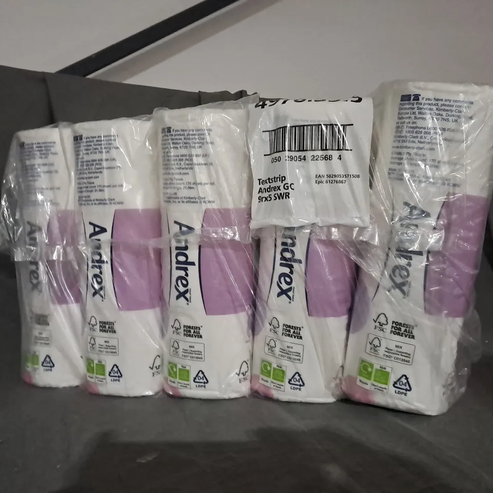 4 PACKS OF 9 ROLL ANDREX GENTLE CLEAN ROLLS 