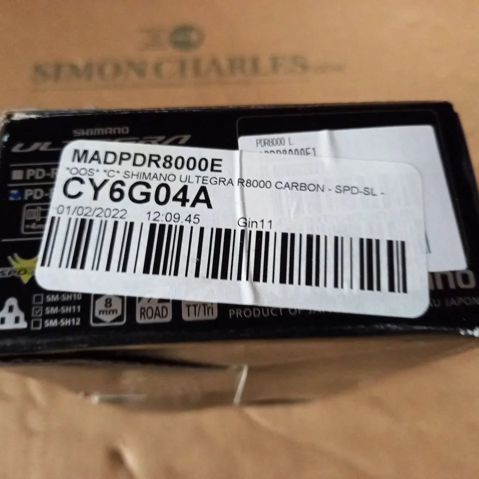 BOXED SHIMANO ULTEGRA R8000 CARBON SPD PEDALS