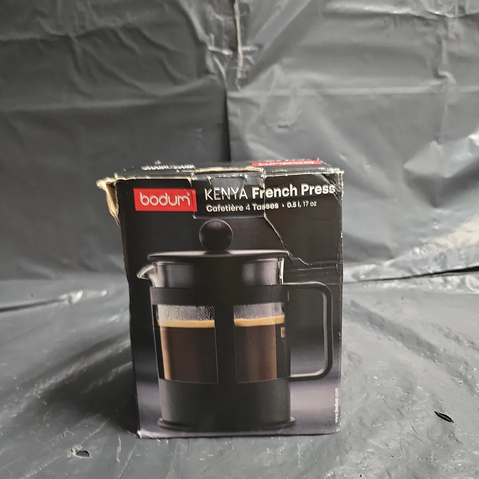 BODUM KENYA 4-CUP FRENCH PRESS CAFETIERE, 0.5L – BOXED