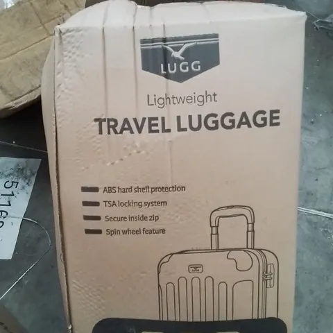 BOXED LIGHTWEIGHT TRAVEL LUGGAGE SUITCASE (COLOURS VARY)