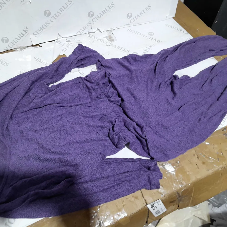 KIM&CO KNITTED JUMPSUIT PURPLE SIZE M