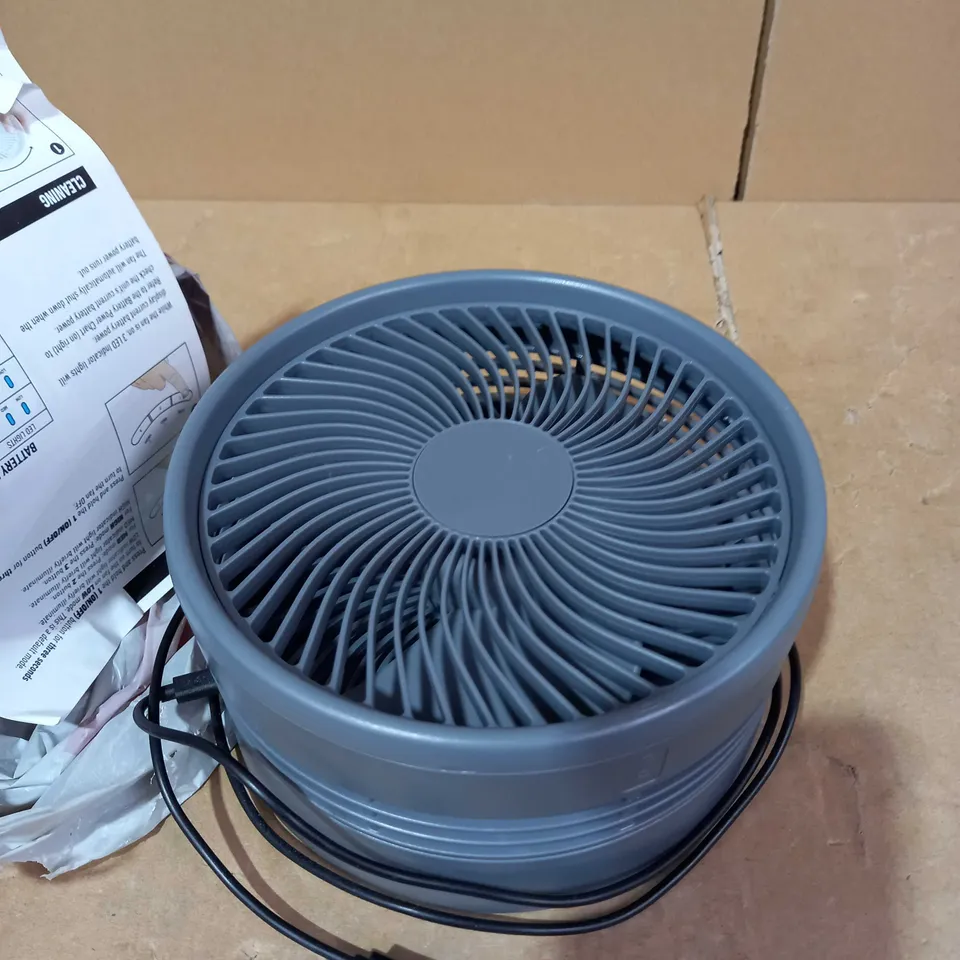 MY FOLDAWAY FLOOR & TABLE FAN - GREY