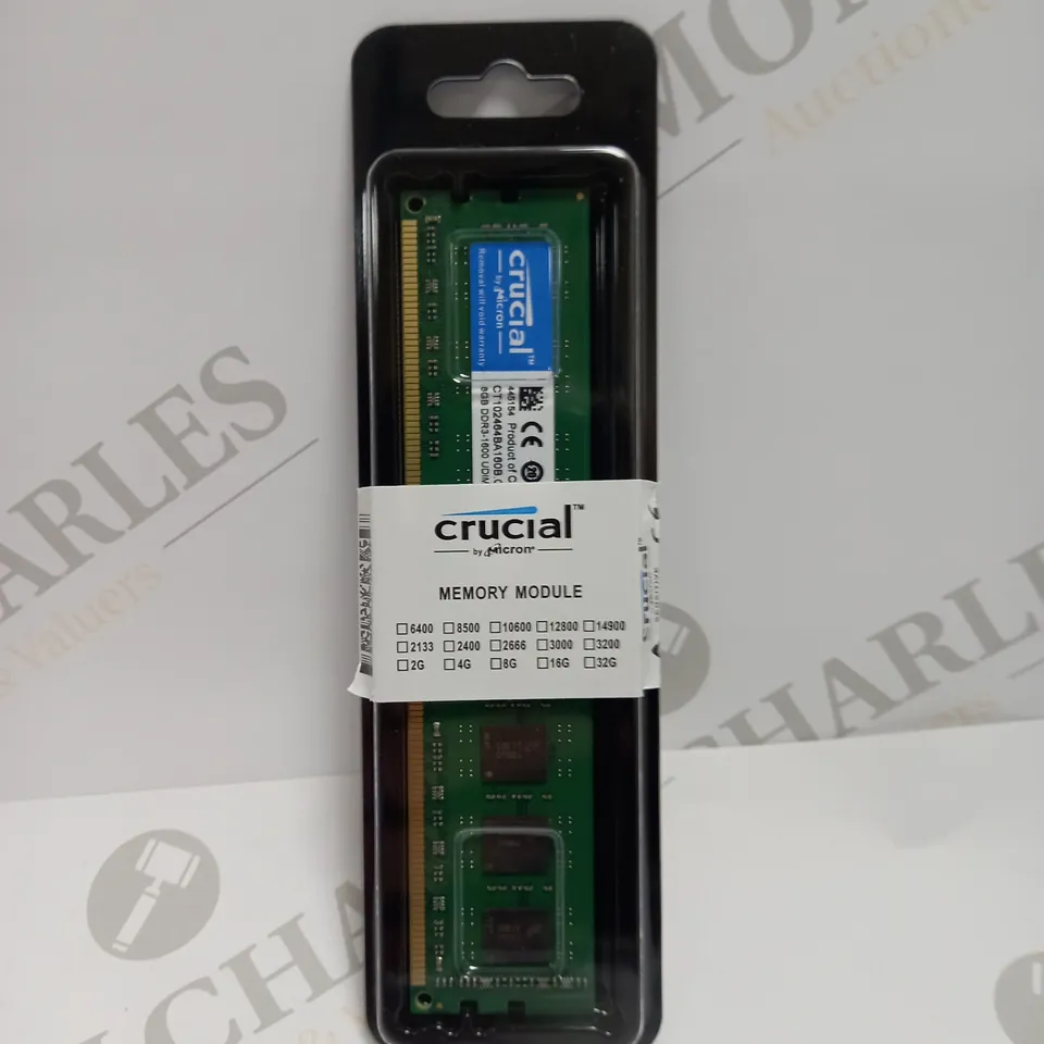 SEALED CRUCIAL 8GB DDR3 MEMORY MODULE 