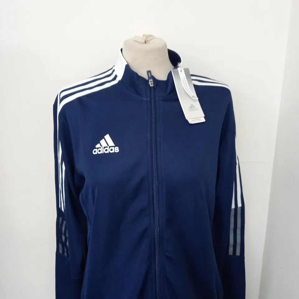 ADIDAS ZIPPED LOGO JACKET SIZE M