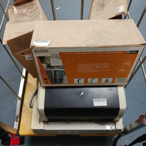CAGE OF APPROX. 5 ASSORTED ITEMS TO INCLUDE - MACLEAN MC-500 - FUJITSU FI-6770 - EPSON ELPCB01 CONTROL - COLLECTION ONLY