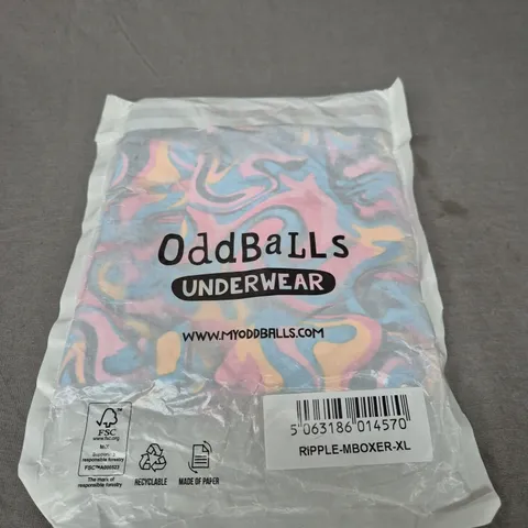 ODDBALLS MENS BOXER SHORTS IN RIPPLE SIZE XL