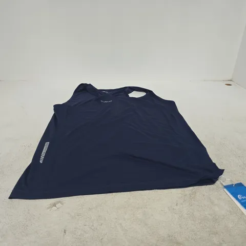 TLRUN RUNNING TANK TOP – NAVY, US S / UK S, 100% POLYESTER