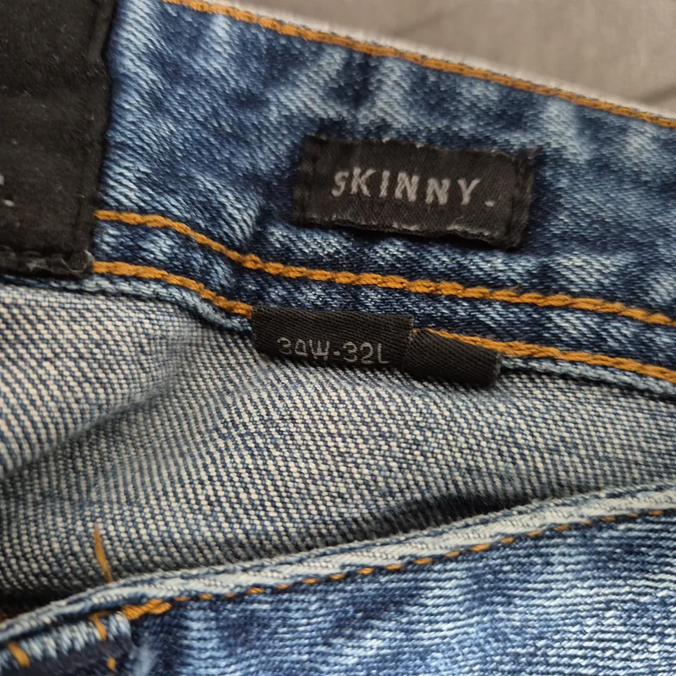 SUPERDRY SKINNY JEANS - VINTAGE BLACK DENIM, WOMEN'S, UK 6 (24W-32L)