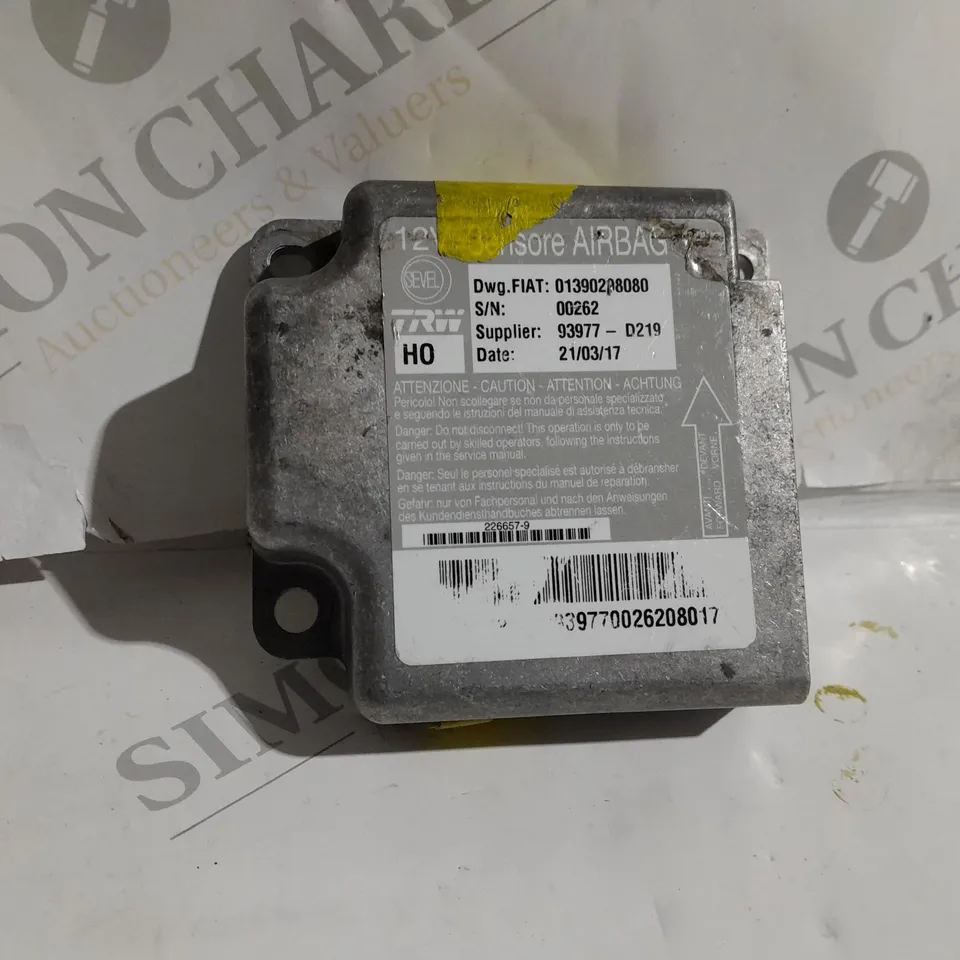 FIAT AIR BAG MODULE 01390298080, DATE 21/03/17