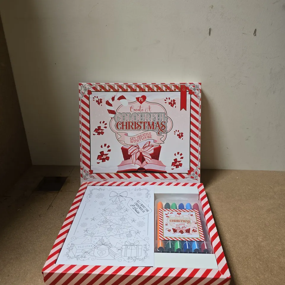 BOXED PLOUISE CREATE A COLOURFUL CHRISTMAS CRAFT KIT – COLOURING & ACTIVITIES (BOXED)