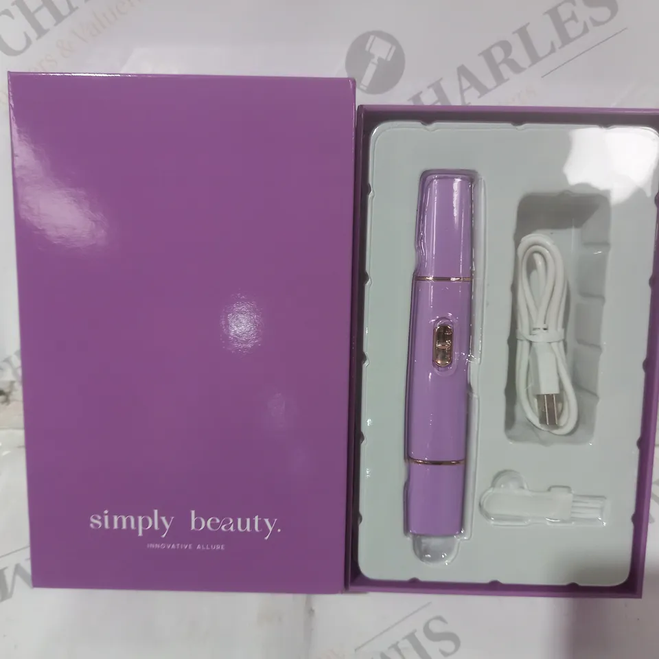 BOXED BEAUTY 2 IN 1 SUPER SMOOTH FACE & BROWS HAIR REMOVER, PURPLE