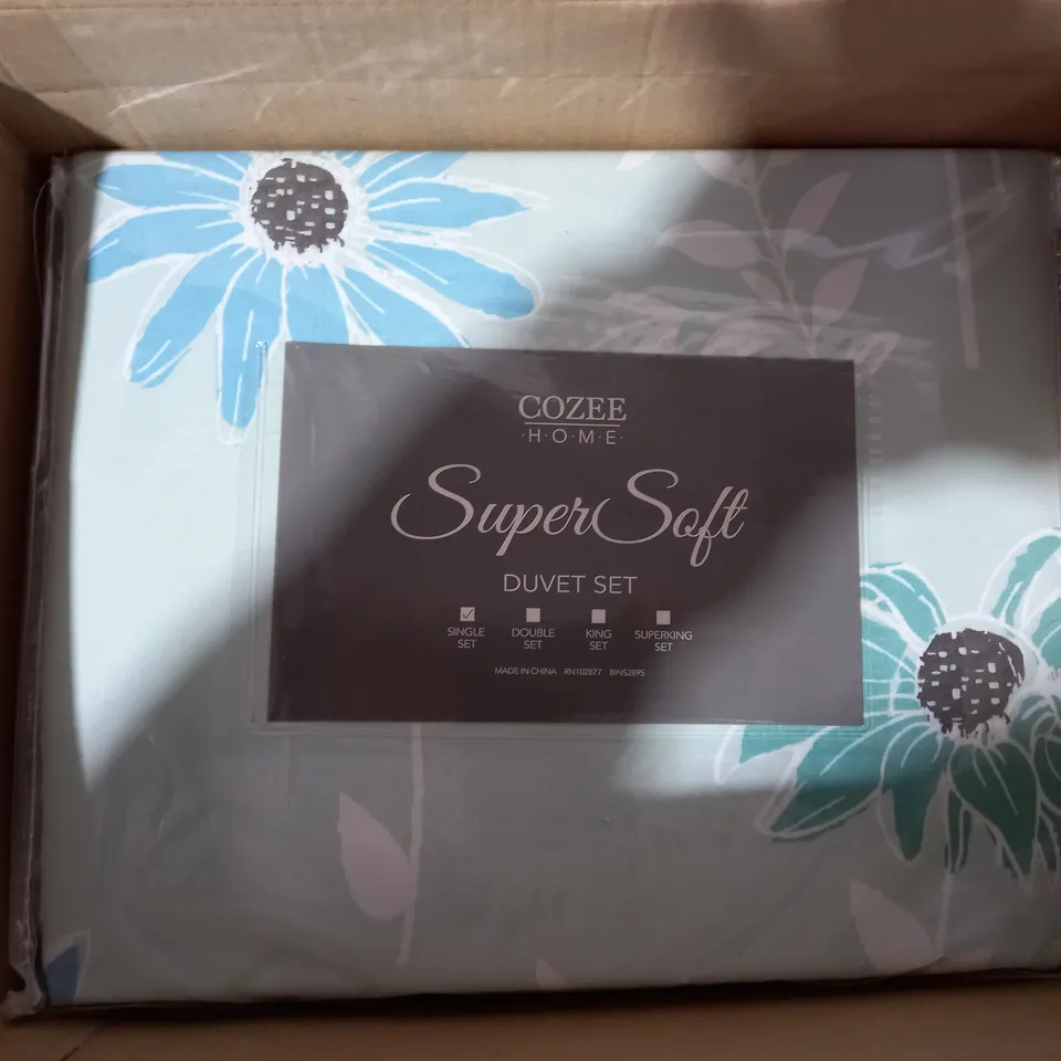 COZEE HOME SUPERSOFT DUVET SET - SINGLE