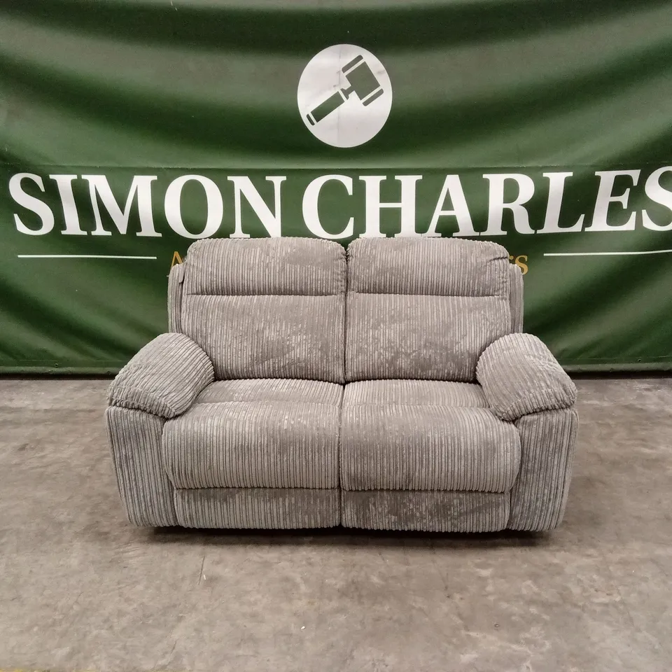 BARON FABRIC 2 SEATER MANUAL RECLINER SOFA RRP £799