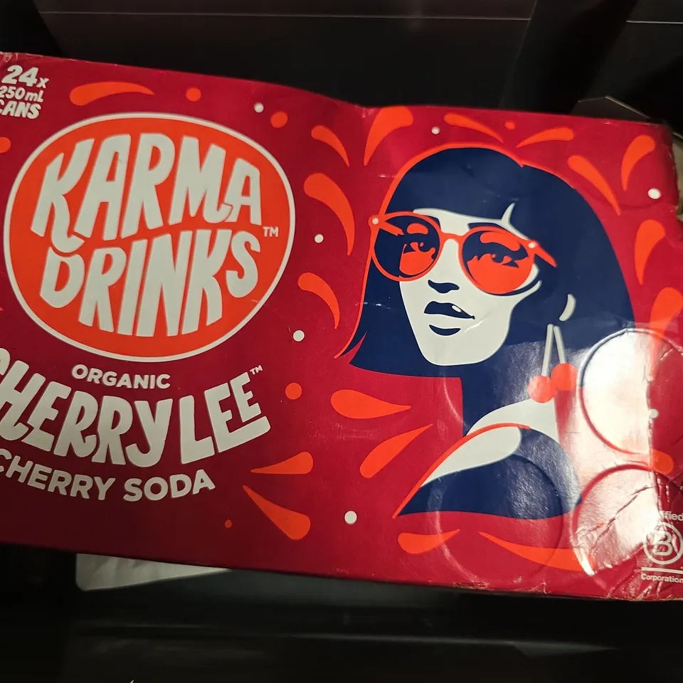 24X KARMA DRINKS CHERRY LEE SODA (250ML)