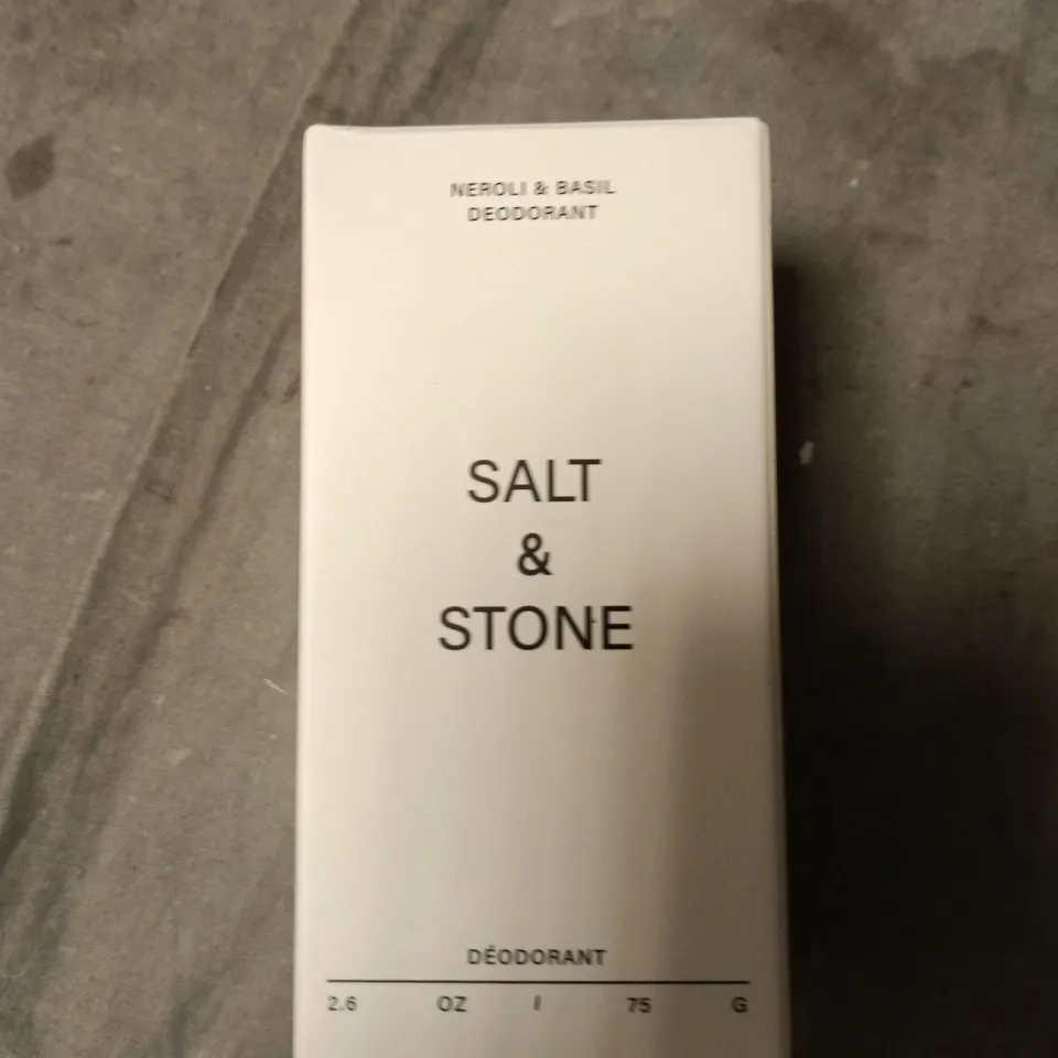 SALT & STONE NEROLI & BASIL DEODORANT – 75 G (2.6 OZ) BOXED