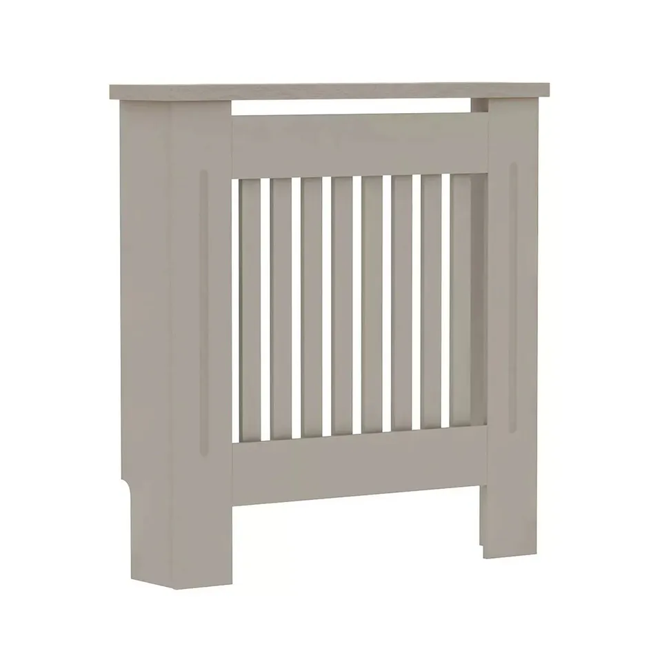 BOXED NEO SMALL GREY DECORATIVE WOODEN RADIATOR COVER (1 BOX)