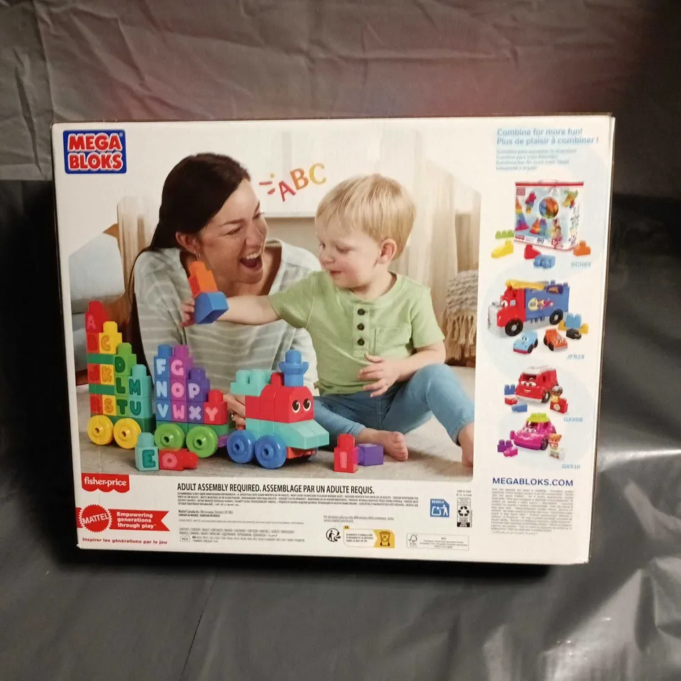 MEGA BLOKS 60-PIECE ABC LEARNING TRAIN