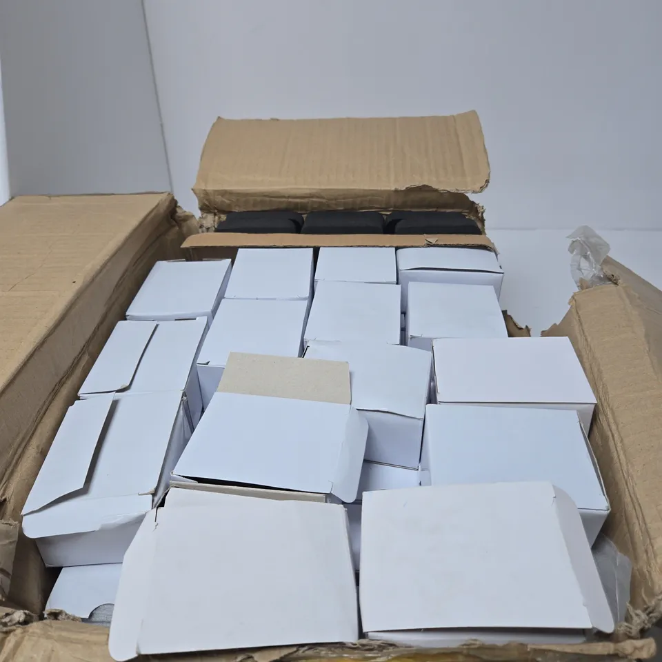 BOX OF APPROXIMATELY 50 RHAPSODY ILIANA WOODEN JEWELLRY BOXES / EARRING BOXES