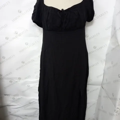 H&M BLACK LONG DRESS - LARGE