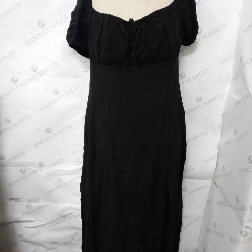 H&M BLACK LONG DRESS - LARGE