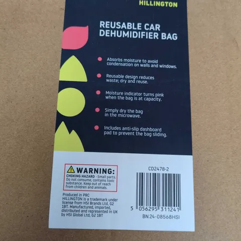 Hillington Reusable Car Dehumidifier Bag