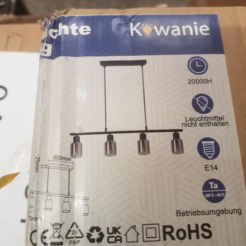 BOXED HANGING LAMP PENDANT LIGHT 4 FLAMES