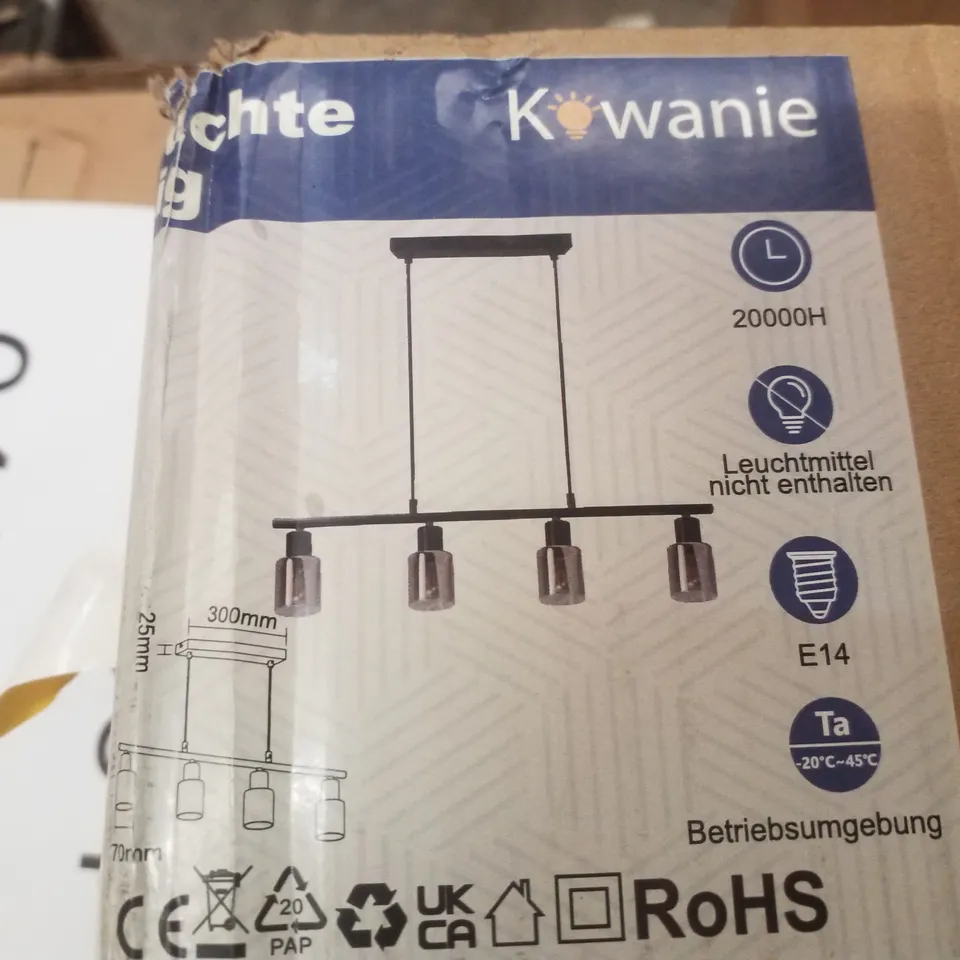 BOXED HANGING LAMP PENDANT LIGHT 4 FLAMES