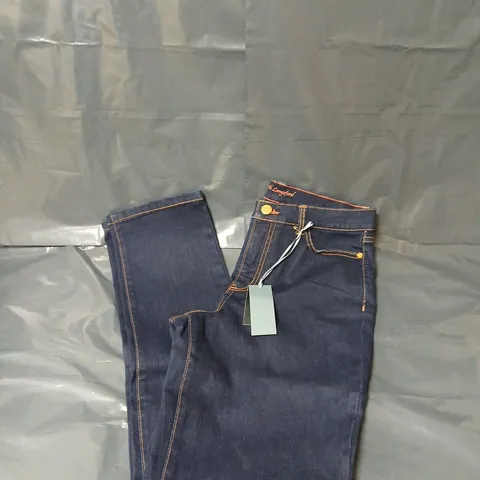 RUTH LANGSFORD DARK INDIGO NEW FIT STRAIGHT LEG JEAN TALL - UK 8T