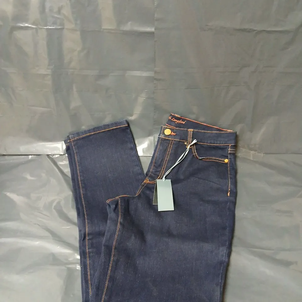 RUTH LANGSFORD DARK INDIGO NEW FIT STRAIGHT LEG JEAN TALL - UK 8T