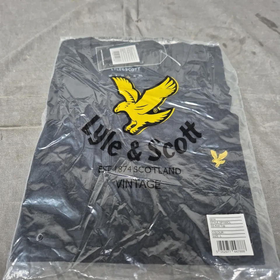 LYLE & SCOTT SS KNIT TOP – SIZE L (STYLE SP100CL)