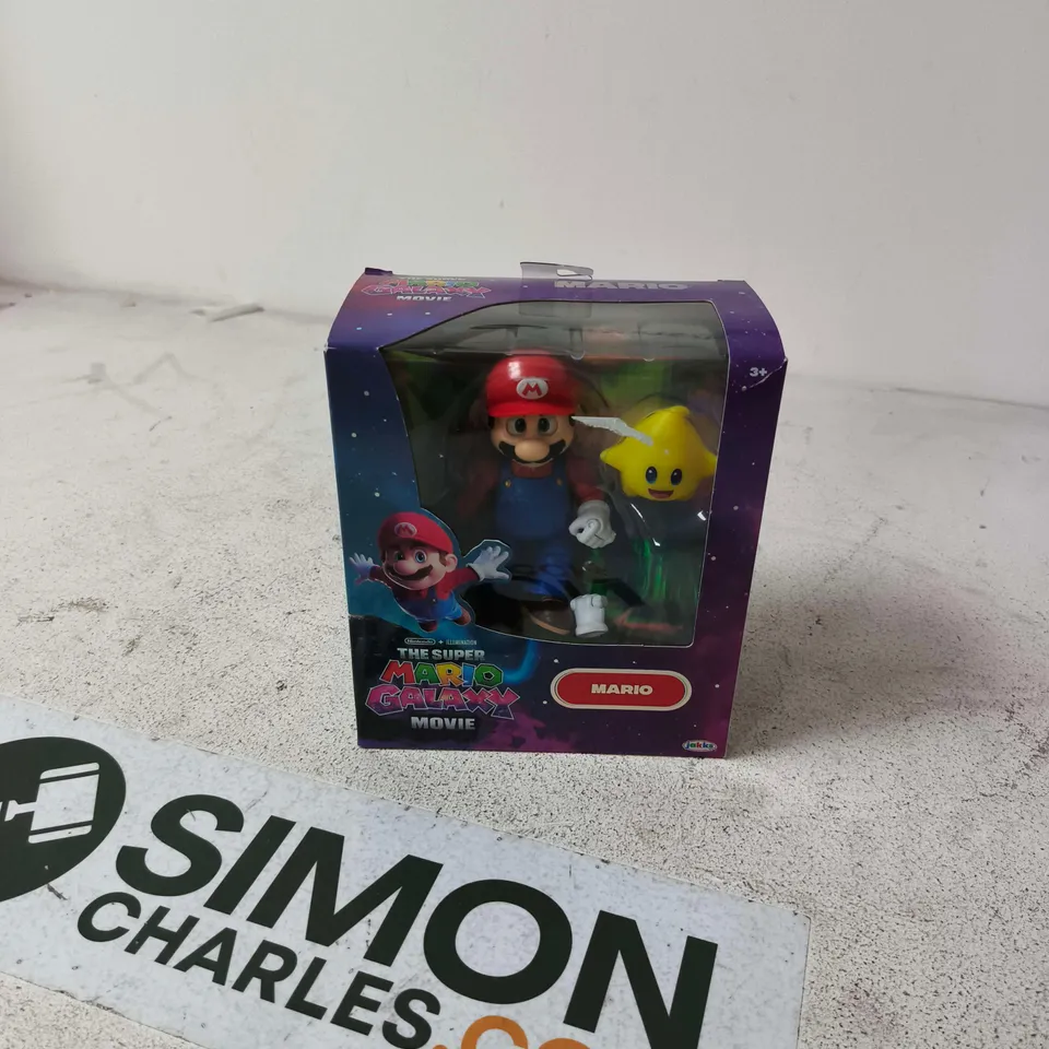 BOX OF APPROXIMATELY 15 ASSORTED TOYS INCLUDING PHANTOM TRACK CAR AND MARIO FIGURE 