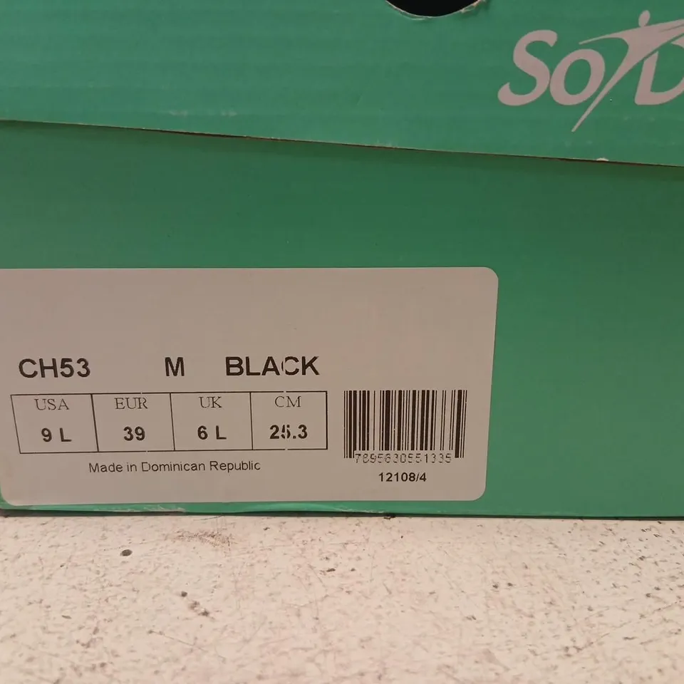 SO DANCA BLACK WOMEN'S DANCE SHOES UK 6 (EU 39) – BOXED