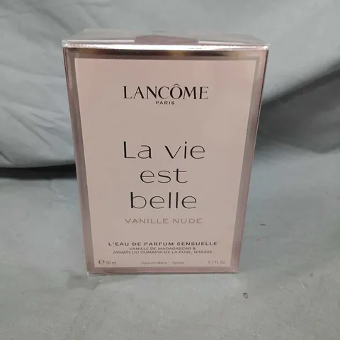 BOXED AND SEALED LANCOME LA VIE EST BELLE VANILLE NUDE 50ML