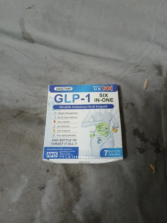 Lot 4029: 8 X DOCTIA GLP-1 SIX IN ONE HEALTH SOLUTION ORAL LIQUID – BOXED  UK MADE, 7 BOTTLES PER BOX - 5494914