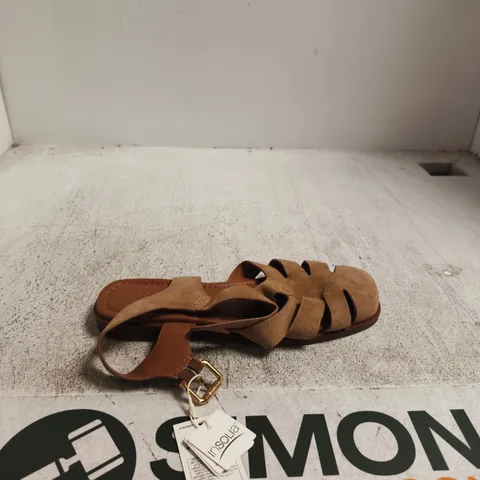 M&S WOMEN'S SUEDE CROSS-STRAP SANDALS – UK SIZE 6