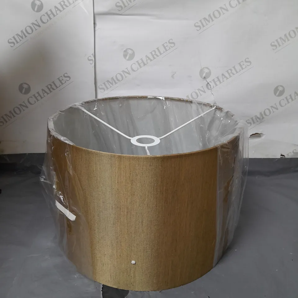 BOXED LAMP WITH LAMPSHADE GOLD