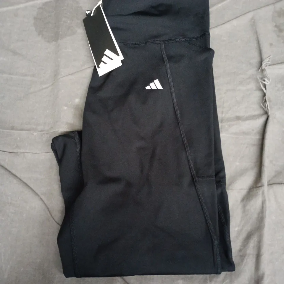 ADIDAS BLACK RUNNING TIGHTS – UK SIZE L 